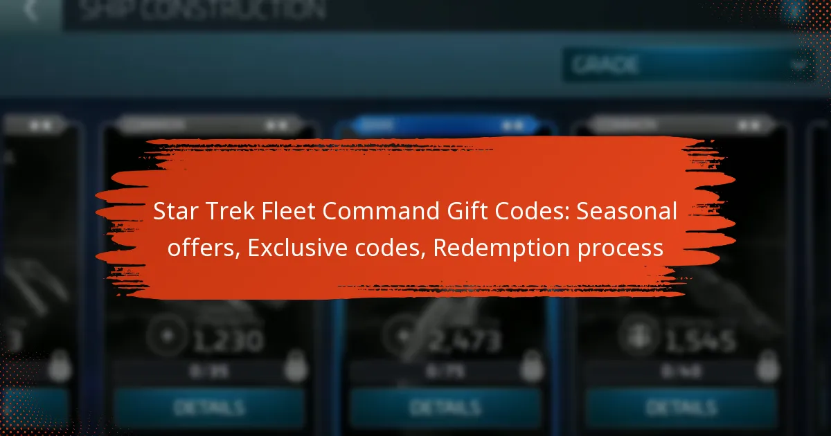 Star Trek Fleet Command Gift Codes: Seasonal offers, Exclusive codes, Redemption process