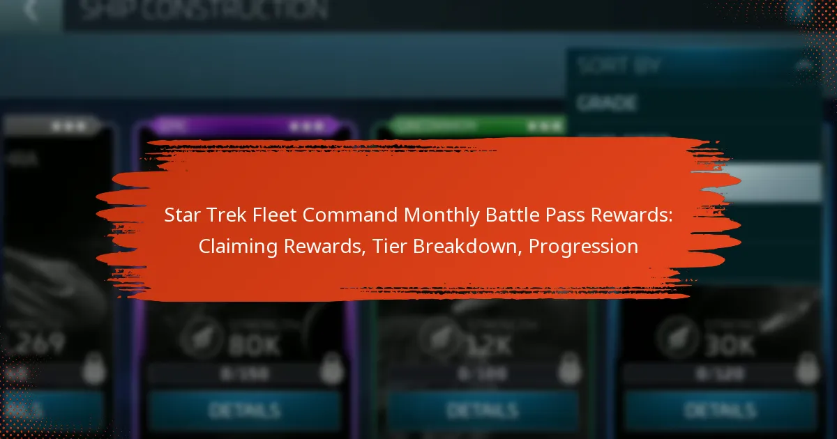 Star Trek Fleet Command Monthly Battle Pass Rewards: Claiming Rewards, Tier Breakdown, Progression