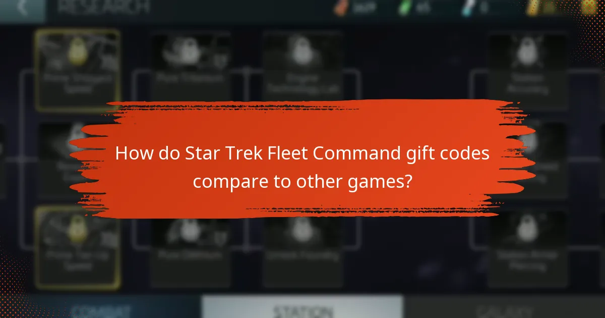 How can players redeem gift codes in Star Trek Fleet Command?
