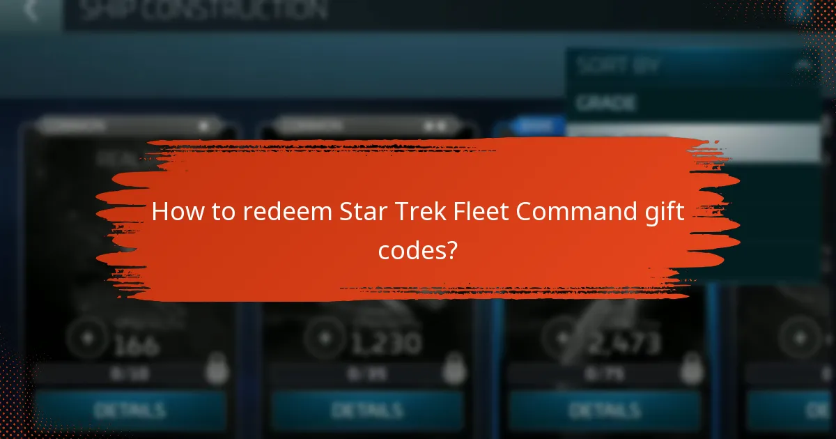 How to redeem Star Trek Fleet Command gift codes?