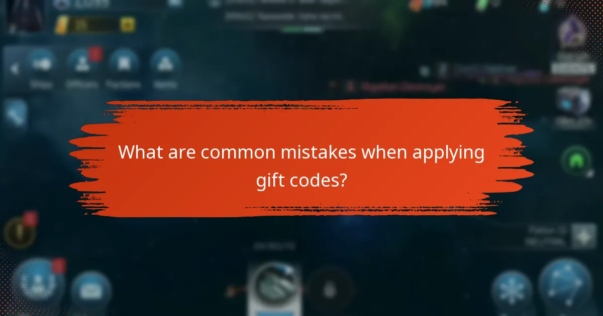 What are common mistakes when applying gift codes?