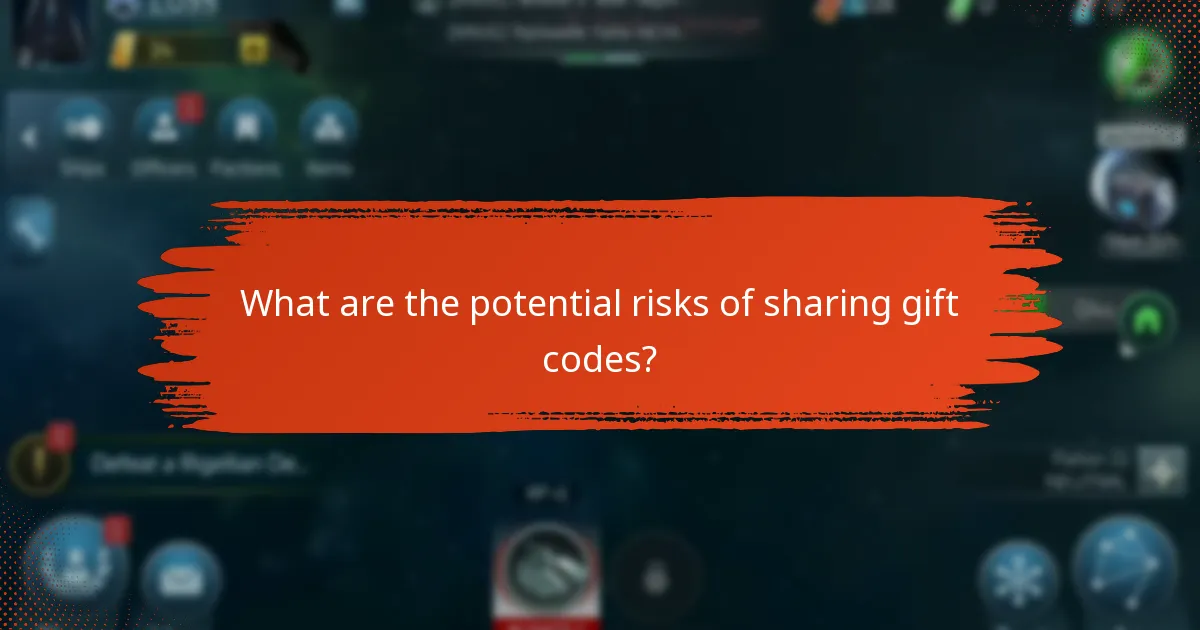 What are the potential risks of sharing gift codes?