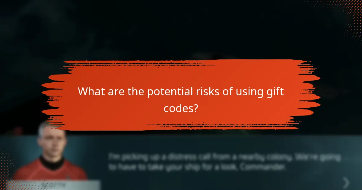 What are the potential risks of using gift codes?